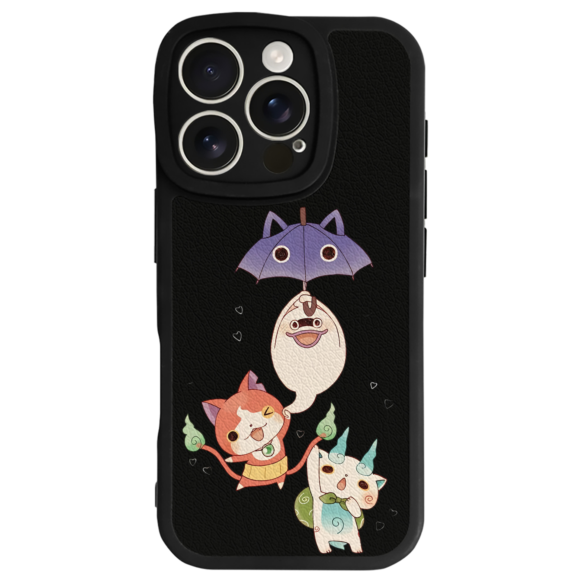 （画像用） 妖怪ウォッチ Yo-kai Watch 【iPhone 16シリーズ対応】シリコンスマホケース（レザー調） 材質：シリコン